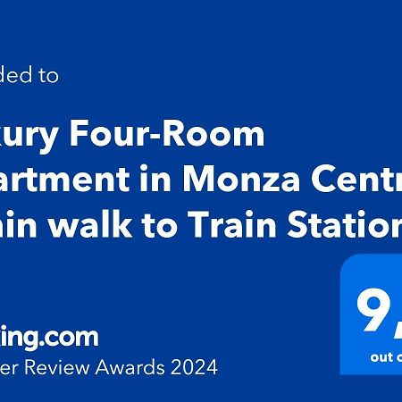 Luxury Four-Room Apartment In Monza Centro - 2 Min Walk To Train Station מראה חיצוני תמונה